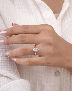 Frontpage: 2.00 Ct Oval Lab Grown Diamond Solitaire Engagement Ring