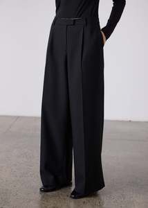 Simone Wide Leg Trouser - Black