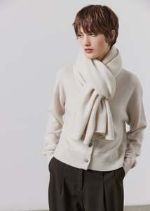 Essentials: Pure Cashmere Scarf - Putty