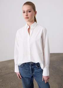 Walt Cotton Shirt - White