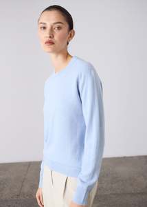 Sam Cashmere Crew Neck - Sky