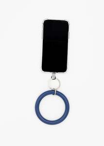 Accessories: Ina Seifart Key or Phone Ring - Blueberry