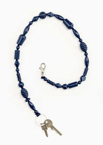 Accessories: Ina Seifart Key Holder - Blueberry