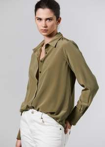 Silk Shirt - Khaki
