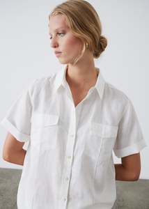 Shirts: Lisbon Shirt - White