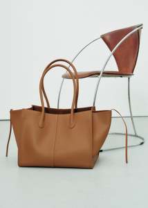 Rylan Studio Soft Grained Large Tote - Tan