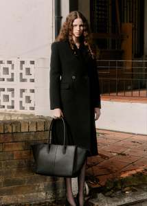 Rylan Studio Soft Grained Large Tote - Black