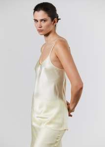 All: Silk Camisole - Pale Lemon