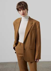 Boston Boyfriend Jacket - Saddle