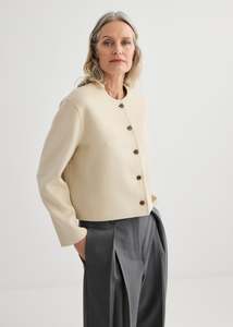 All: Cashmere Cardi Jacket - Ivory