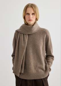 Cashmere Scarf 180 x 60 cm - Cocoa Marle