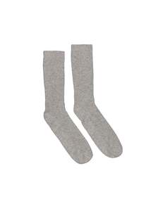 Cashmere Bed Socks - Grey Marle