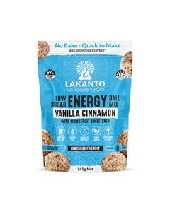 Lakanto Low Sugar Energy Ball Mix Vanilla Cinnamon