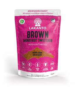 The Lakanto Difference: Lakanto Monkfruit Sweetener Brown replaces brown sugar