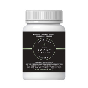 Prescription Only Thc Flower: ANTG Rocky THC 25% 10g (Indica) – Meets NZMQS