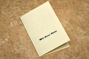 Vintage card - With Sincere Thanks