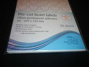 heart shaped stickers