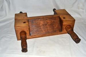 Frontpage: Book press -  rustic finish