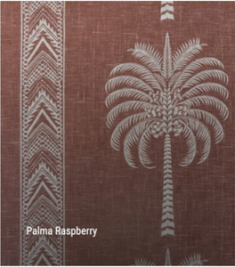 Palma on Slubbed Cotton Raspberry