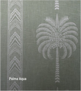 Palma on Slubbed Cotton Aqua