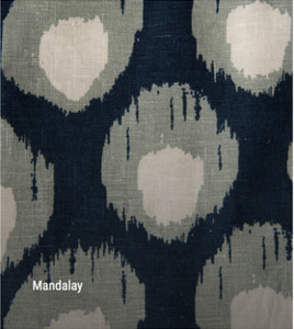 Whiteman Mellor: Mandalay Ikat Cotton Indigo