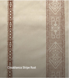 Casablanca Stripe Cotton Rust