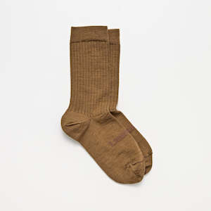 Merino Wool Crew Socks | MAN | Walnut