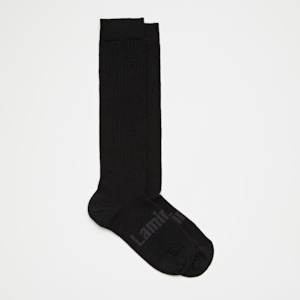 Merino Wool Knee High Socks | MAN | Essential | Black