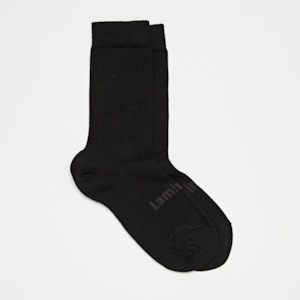 Merino Wool Crew Socks | MAN | Essential | Black