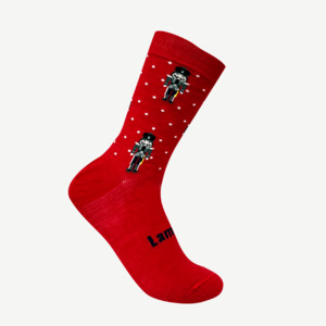 Merino Wool Crew Socks | MAN | Red Nutcracker