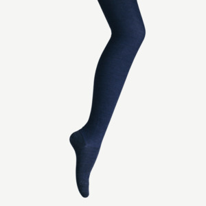 Merino Wool Textured Knit Tights | Woman | Night