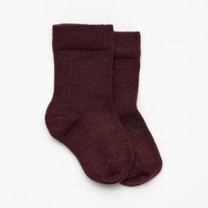 Merino Wool Crew Socks | BABY | Fig