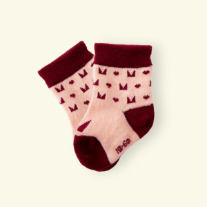 Merino Wool Baby Socks | Plum