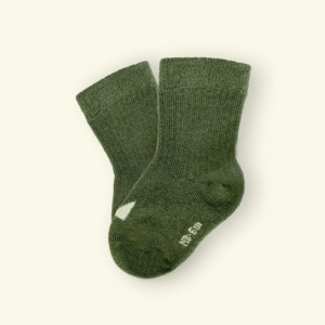 Organic Cotton Baby Socks | Sage