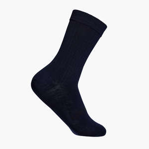 Merino Wool Soft Cuff Crew Socks | MAN | Navy