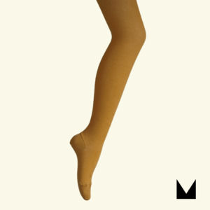 MOSEY | Merino Wool Textured Knit Tights | Woman | Tobacco