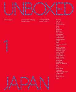 Graphic And Industrial Design: Unboxed Japan