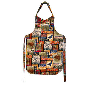 Retro Full Length Aprons: Patchwork Icons Apron