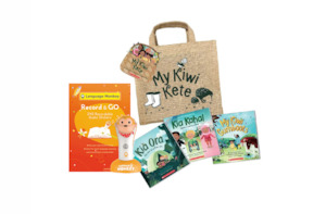 Any Language: Record & GO Box Set + My Kiwi Kete Bag of Books Bundle