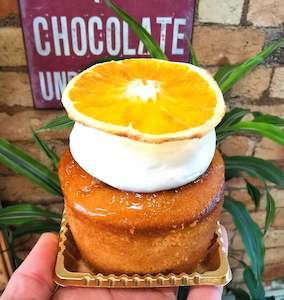 Orange & Almond with crème fraiche