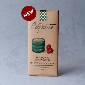 Milk Chocolate: Matcha StrawberryWhite Chocolate