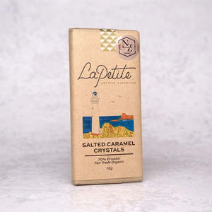 Wholesale: Salted Caramel Crystals Dark Chocolate 70% Ecuador
