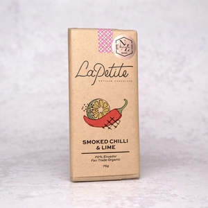 Wholesale: Smoked Chilli & Lime Dark Chocolate 70% Ecuador