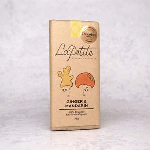 Ginger & Mandarin Dark Chocolate <br>70% Ecuador