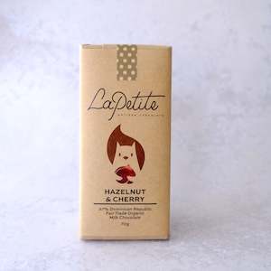 Milk Chocolate: Hazelnut Cherry Milk Chocolate 37% Dominican Republic