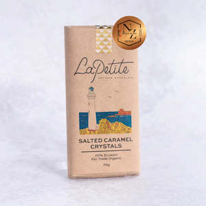 Wholesale: Salted Caramel Crystals Dark Chocolate 70% Ecuador