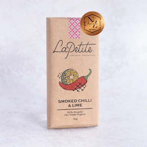 Smoked Chilli & Lime Dark Chocolate <br>70% Ecuador
