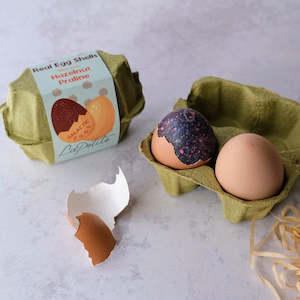 All: Real Egg Shells filled with Hazelnut Praline & Chocolate Marshmallow