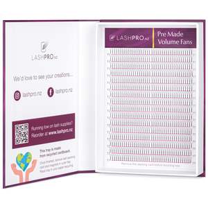 Volume Eyelash Extensions: 3D Pre Made Fans XXL Tray - Mixed