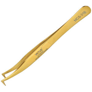 Vetus MCS-31B Tweezers - Gold Chrome